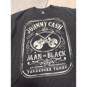 JOHNNY CASH - Man In Black - Men's Graphic XXL T-Shirt